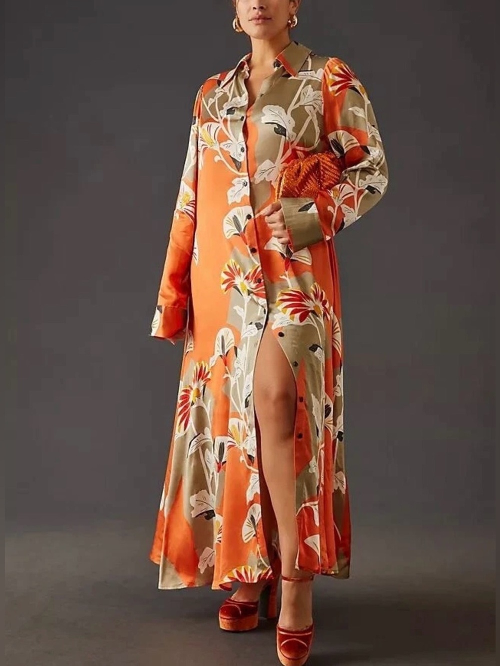💫ANTHROPOLOGIE💫 Coreylynn Calter Maxi Shirt Dress